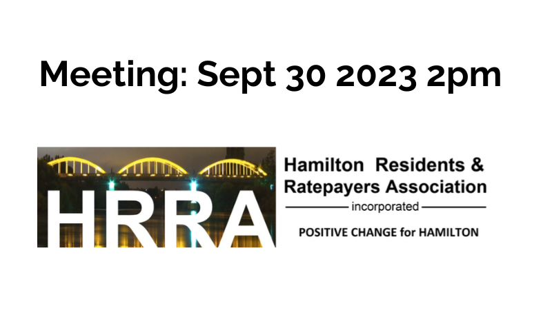 Hamilton Residents & Ratepayers Association Meeting